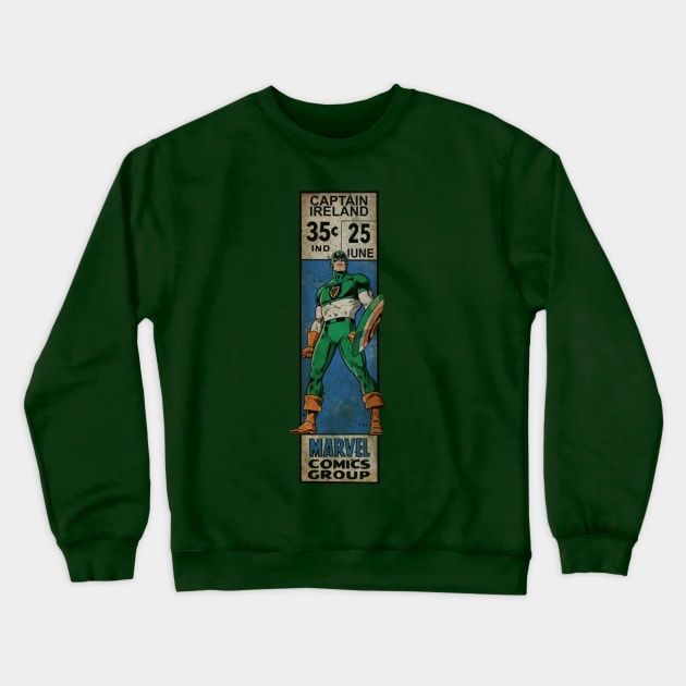 Captain Ireland corner box Crewneck Sweatshirt by ThirteenthFloor